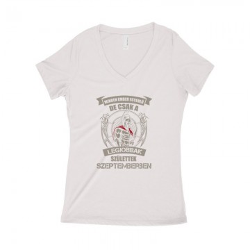 Legjobbak Születtek Szeptemberben (Spártai) Női póló V kivágott