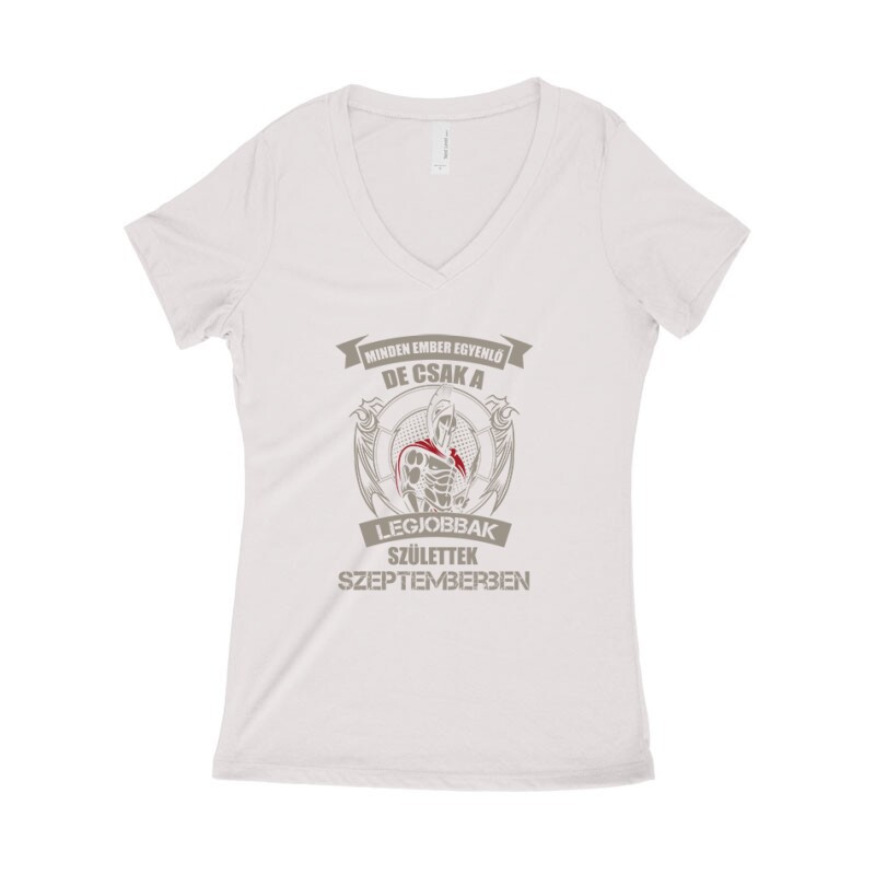 Legjobbak Születtek Szeptemberben (Spártai) Női póló V kivágott