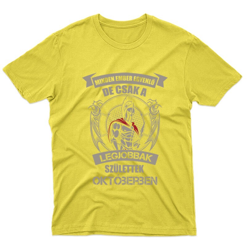 Legjobbak Születtek Októberben (Spártai) Férfi póló