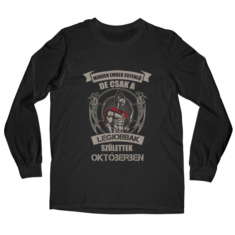 Legjobbak Születtek Októberben (Spártai) Hosszú ujjú póló