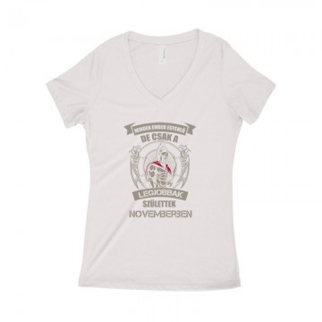 Legjobbak Születtek Novemberben (Spártai) Női póló V kivágott