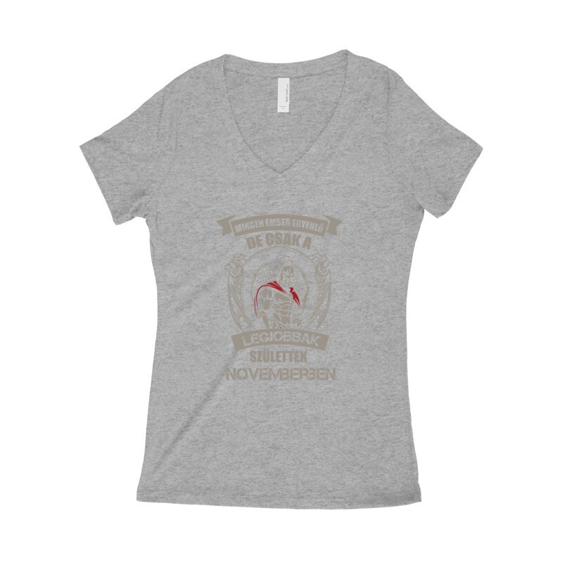Legjobbak Születtek Novemberben (Spártai) Női póló V kivágott
