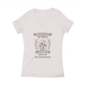 Legjobbak Születtek Decemberben (Spártai) Női póló V kivágott