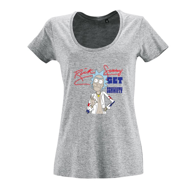 Rick Sanchez O nyakú női póló