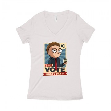 Vote Morty Női póló V kivágott