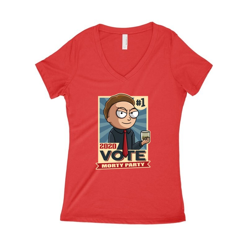 Vote Morty Női póló V kivágott