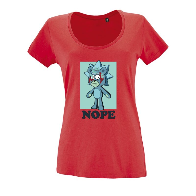 Nope Teddy Rick O nyakú női póló