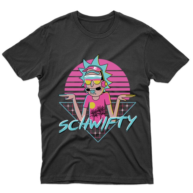 Schwifty Neon Férfi póló