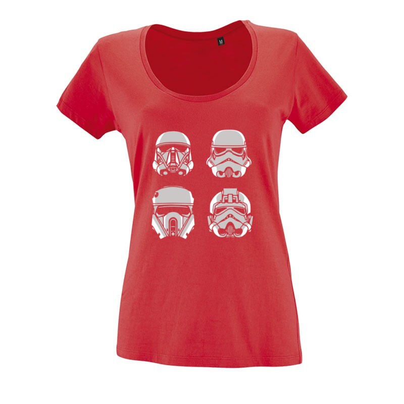 4 Troopers O nyakú női póló