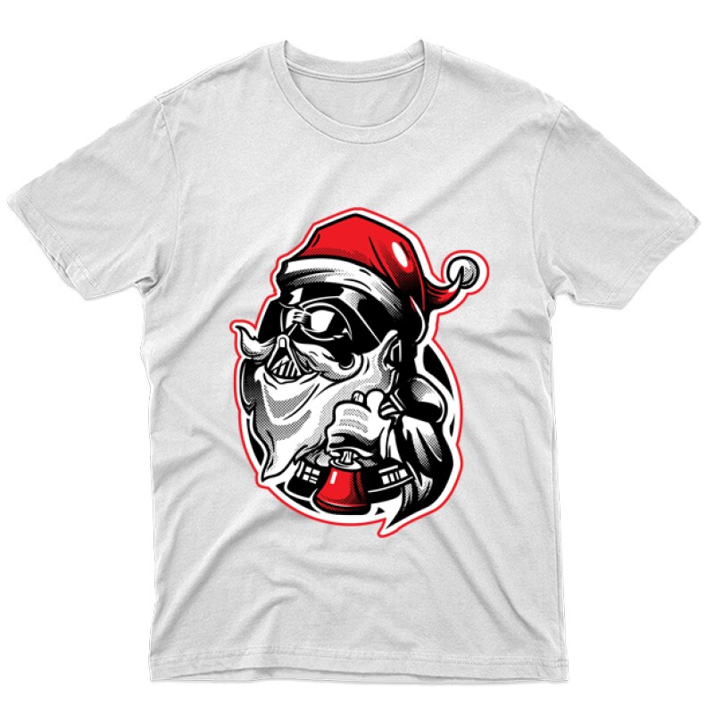 Darth Vader Santa Férfi póló