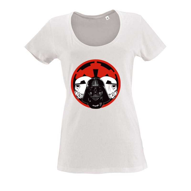 emperor star O nyakú női póló