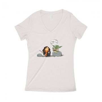 Leviosa Yoda Női póló V...