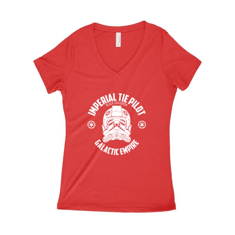 Imperial Tie Pilot Női póló V kivágott