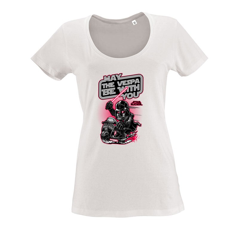 May the Vespa be with you O nyakú női póló