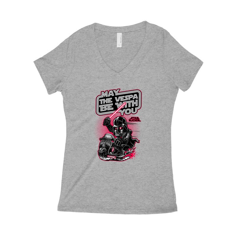 May the Vespa be with you Női póló V kivágott