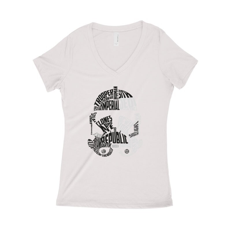 StormTrooper Text Női póló V kivágott