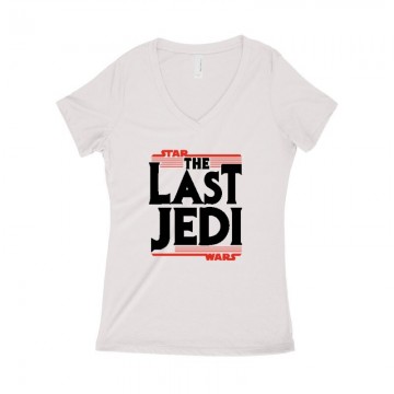 The Last Jedi Női póló V kivágott