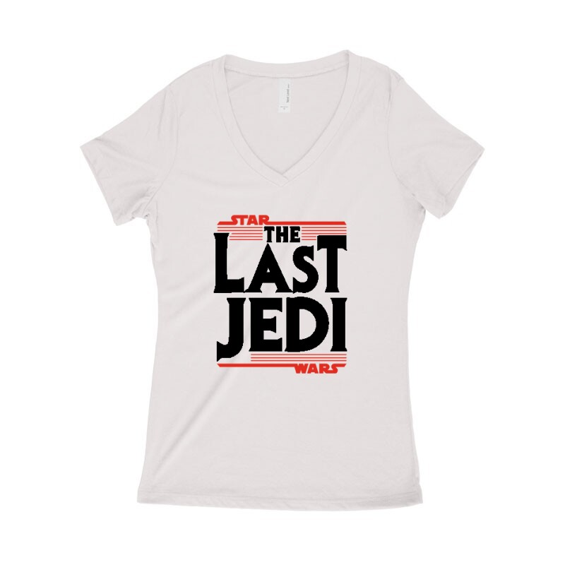 The Last Jedi Női póló V kivágott