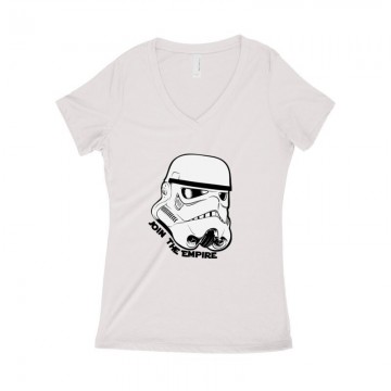 Stormtrooper face Női póló V kivágott