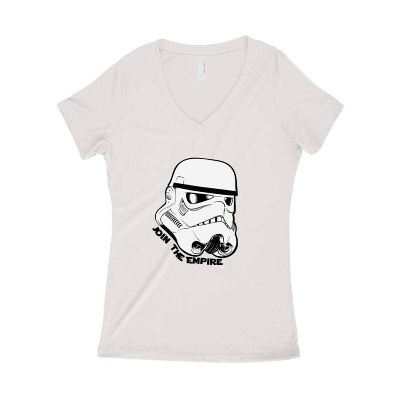 Stormtrooper face Női póló V kivágott