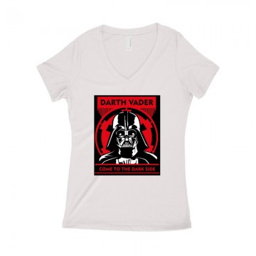 Come To the Dark Side Női póló V kivágott