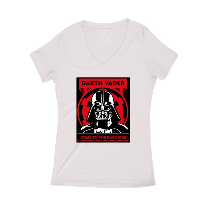 Come To the Dark Side Női póló V kivágott