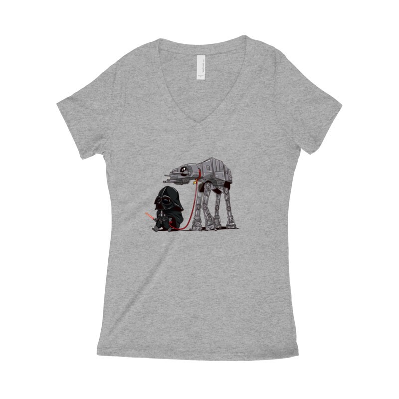 Vader and AT-AT Női póló V kivágott