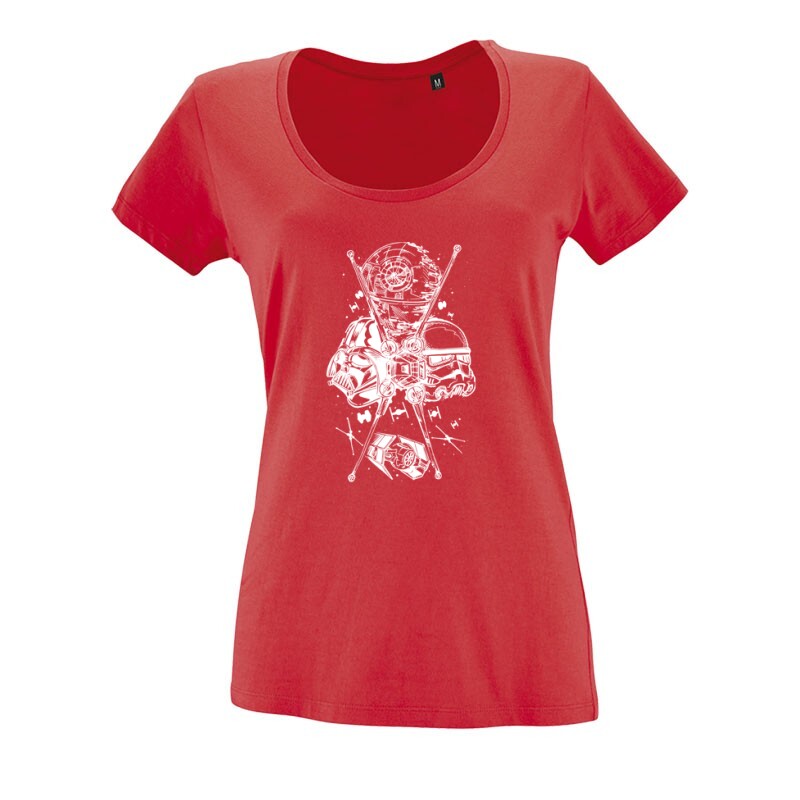 X fighter O nyakú női póló