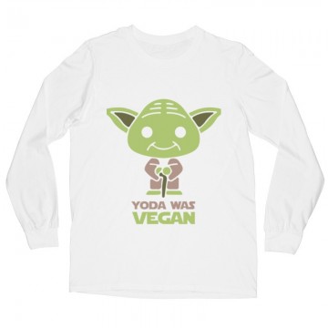 Yoda was vegan Hosszú ujjú póló