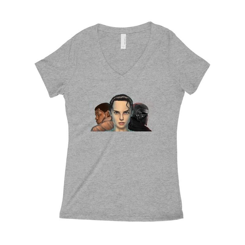 3 Face Női póló V kivágott