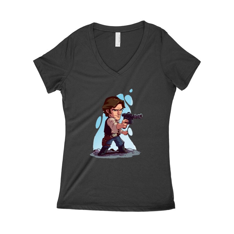 Han Solo Női póló V kivágott