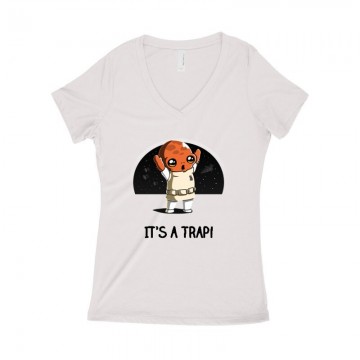 It's Trap Női póló V kivágott