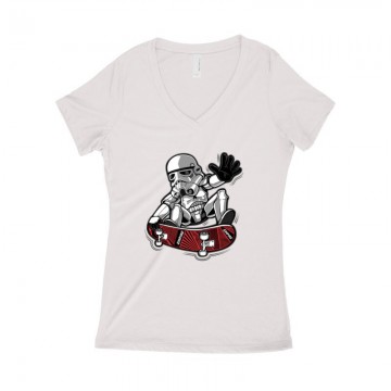 Trooper trick Női póló V kivágott