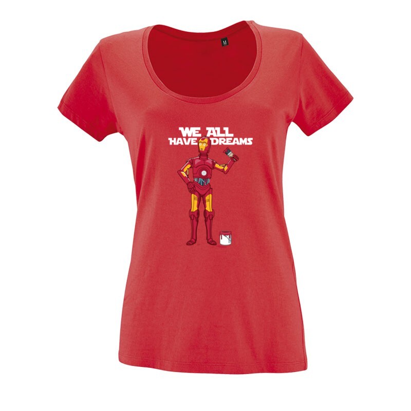 We all Have Dreams O nyakú női póló