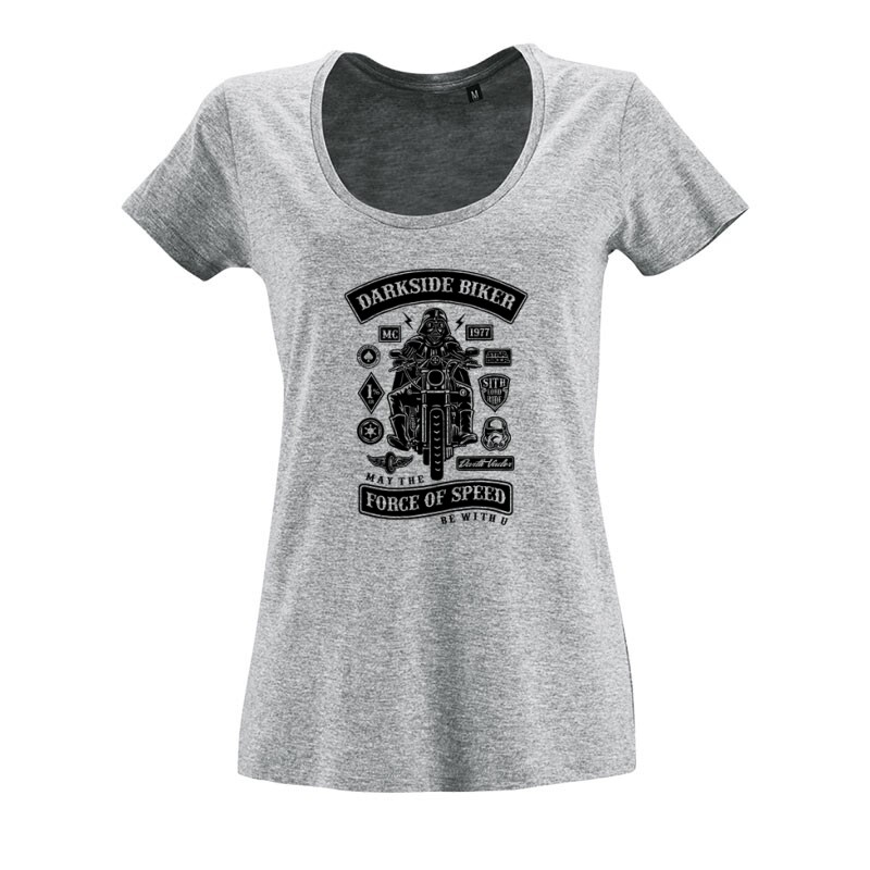 Darkside Biker O nyakú női póló