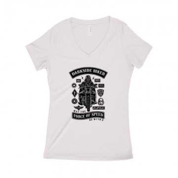 Darkside Biker Női póló V kivágott