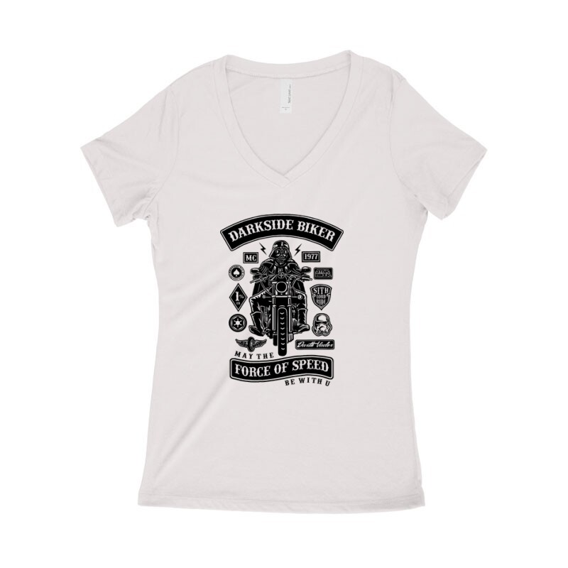 Darkside Biker Női póló V kivágott