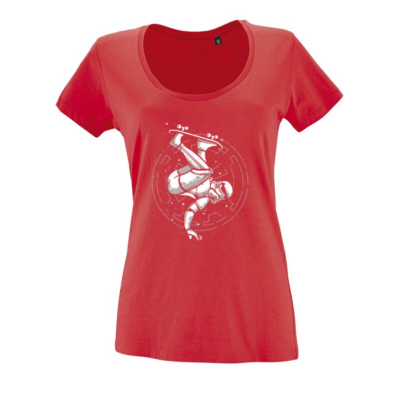 Skate Trooper O nyakú női póló