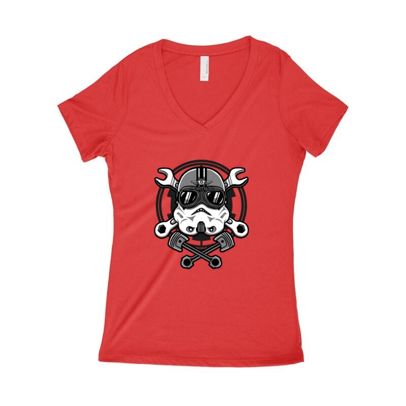 Stormtrooper Racer Női póló V kivágott