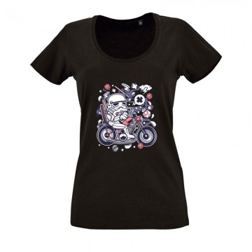 Trooper Biker O nyakú női póló