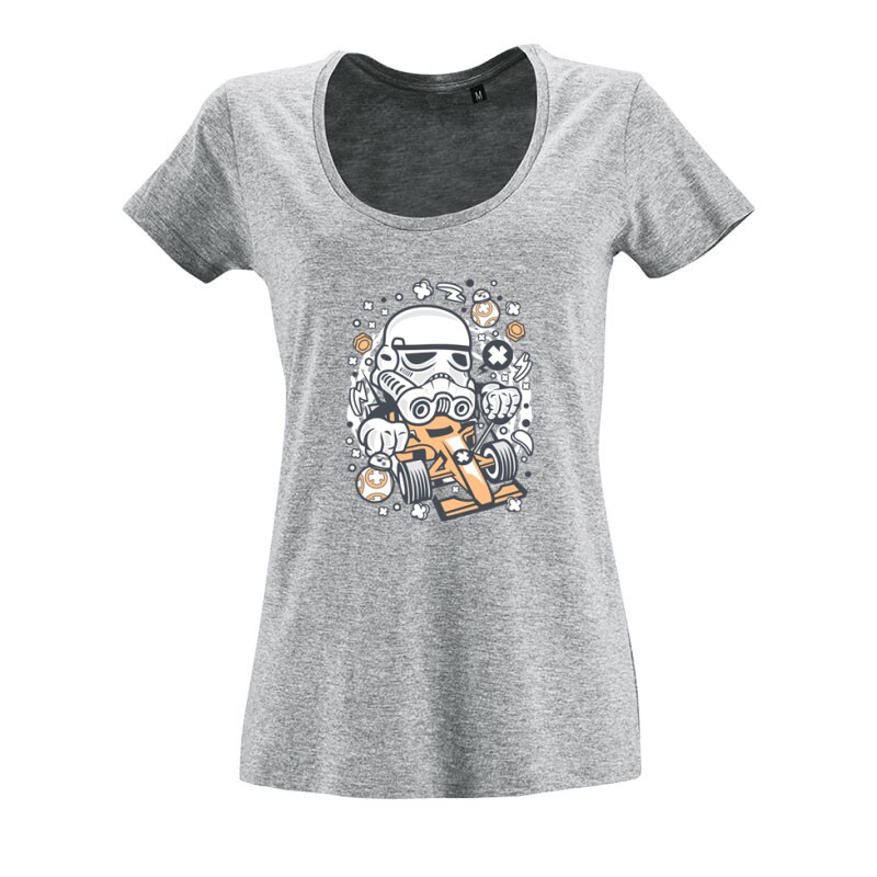 Trooper Formula racer O nyakú női póló