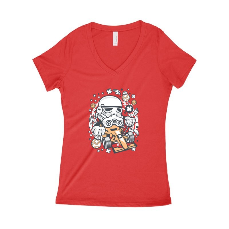 Trooper Formula racer Női póló V kivágott