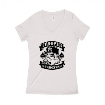 Trooper Gangsta Női póló V kivágott
