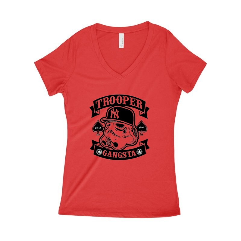Trooper Gangsta Női póló V kivágott