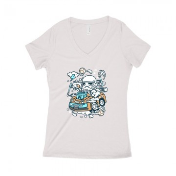 Trooper Hotrod Női póló V kivágott