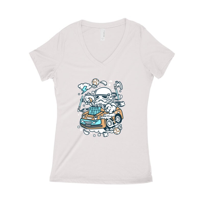 Trooper Hotrod Női póló V kivágott