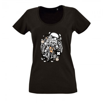 Trooper Motocross O nyakú női póló