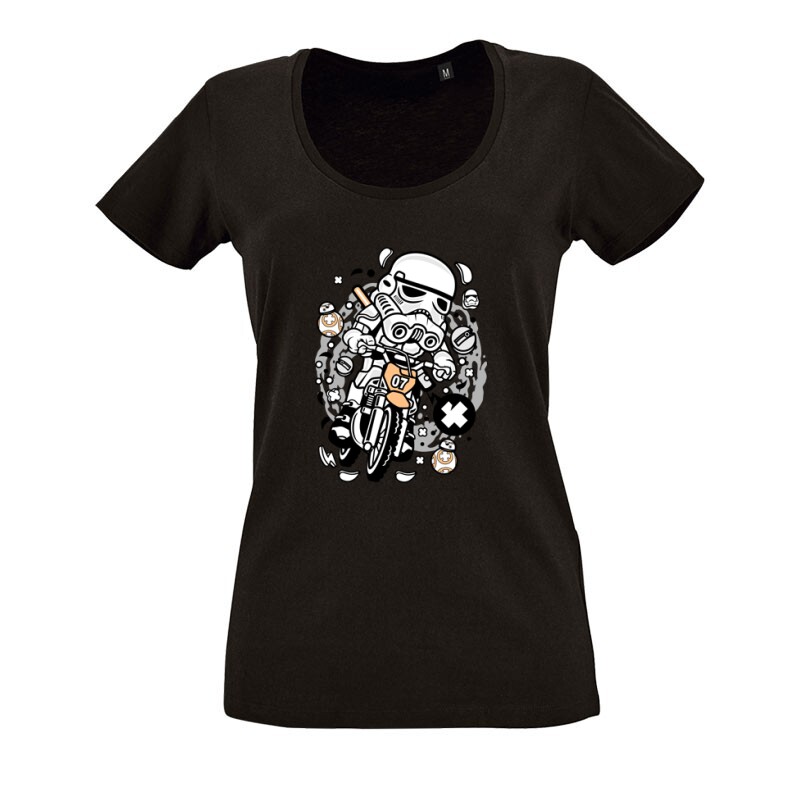 Trooper Motocross O nyakú női póló