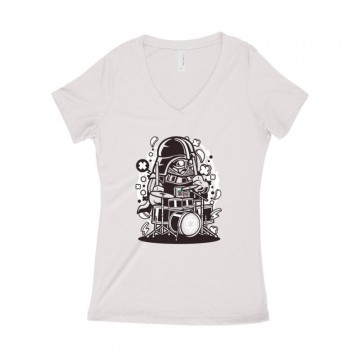 Vader Drummer Női póló V kivágott