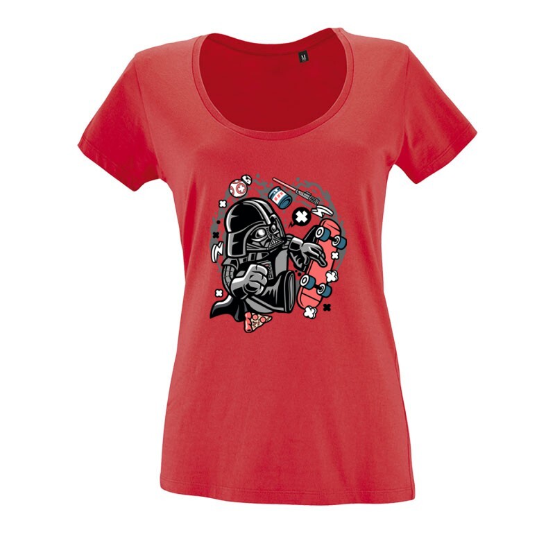 Vader Skater O nyakú női póló